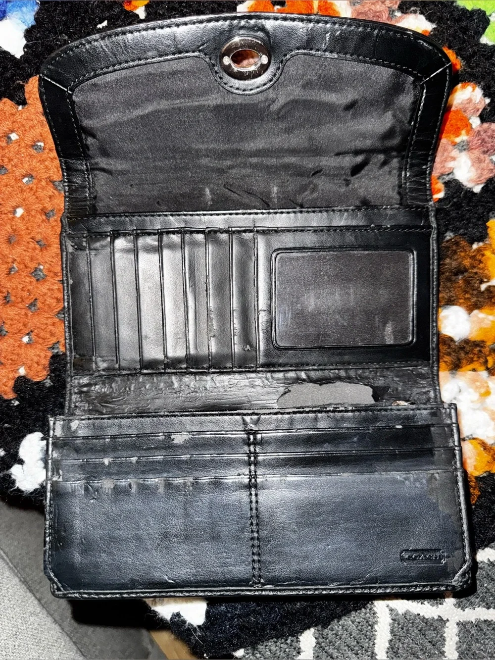 Coach Signature Turnlock Wallet